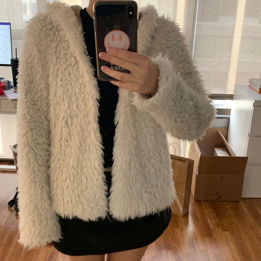 MYSTREE - Fuzzy jacket with hood